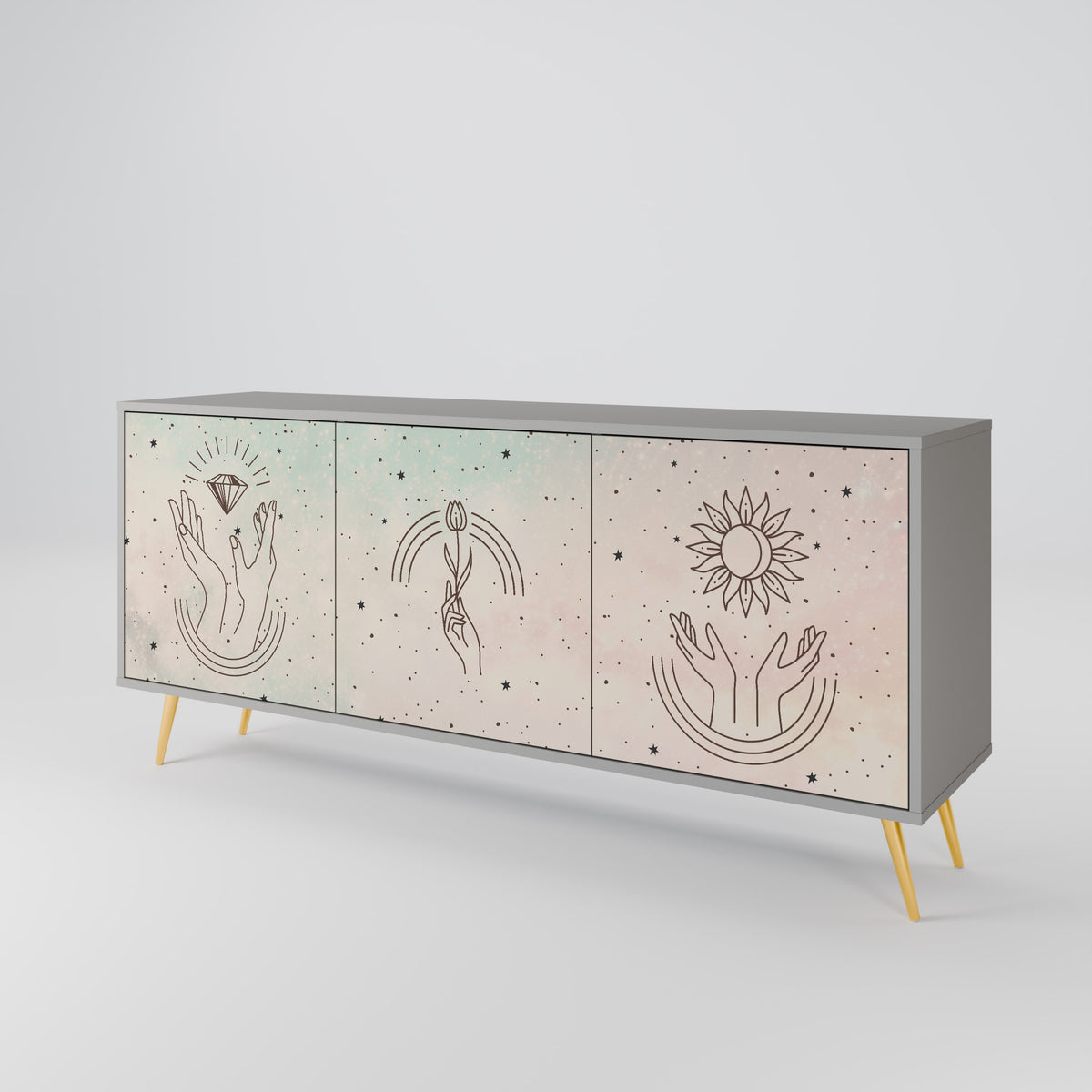 DELICATE BEAUTY 3-Door Sideboard