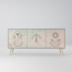 DELICATE BEAUTY Sideboard mit 3 Türen in Grau