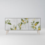 ELEGANT BOTANICS Sideboard mit 3 Türen in Grau