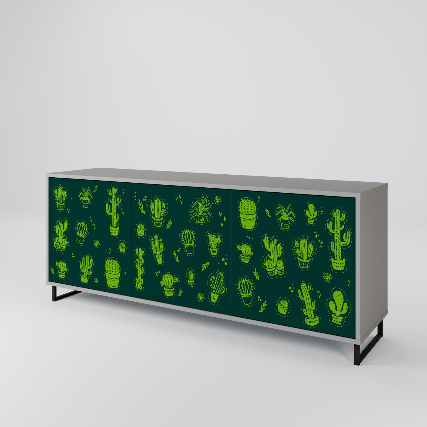 DESERT GREEN 3-türiges Sideboard