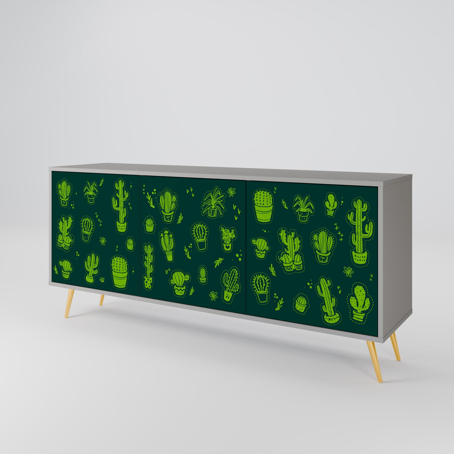 DESERT GREEN 3-türiges Sideboard