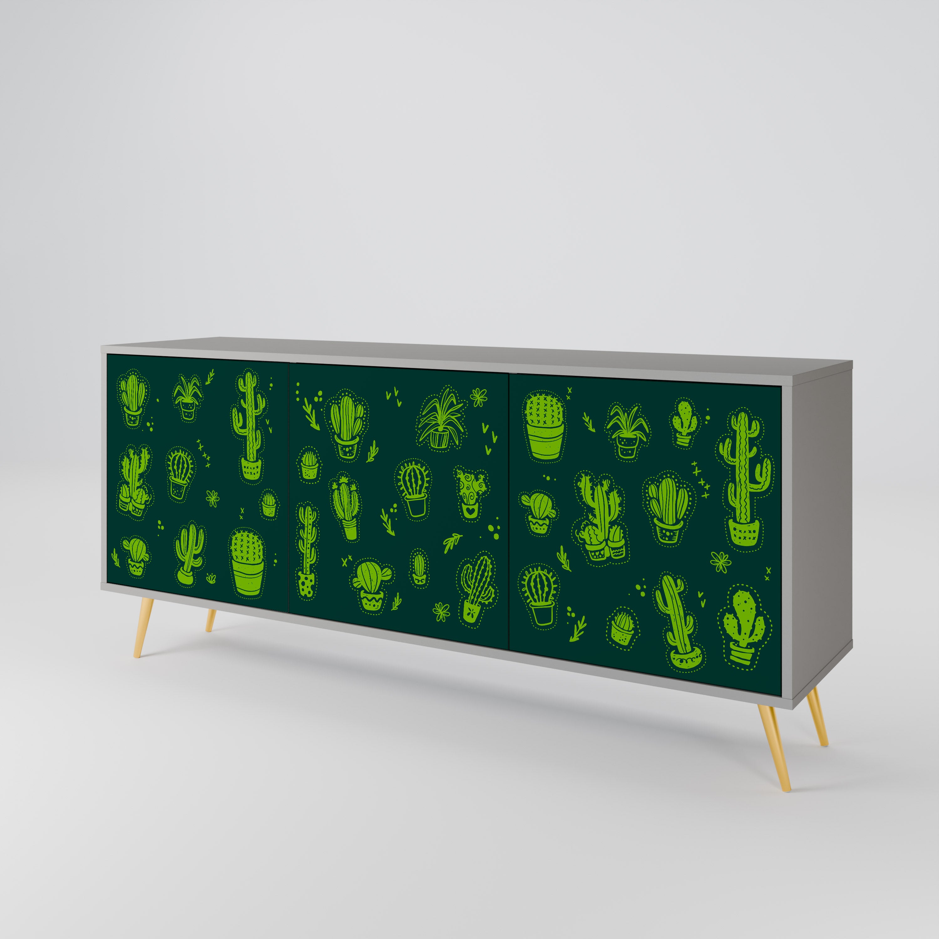 DESERT GREEN 3-Door Sideboard