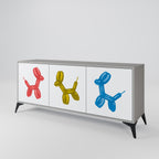 CHILDHOOD MEMORY Sideboard mit 3 Türen in Grau
