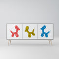 CHILDHOOD MEMORY Sideboard mit 3 Türen in Grau