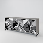 BIKE ENERGY Sideboard mit 3 Türen in Grau