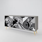 BIKE ENERGY Sideboard mit 3 Türen in Grau