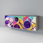 BIKE DREAMS Sideboard mit 3 Türen in Grau