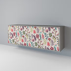 AUTUMN SUNDRIES Sideboard mit 3 Türen in Grau