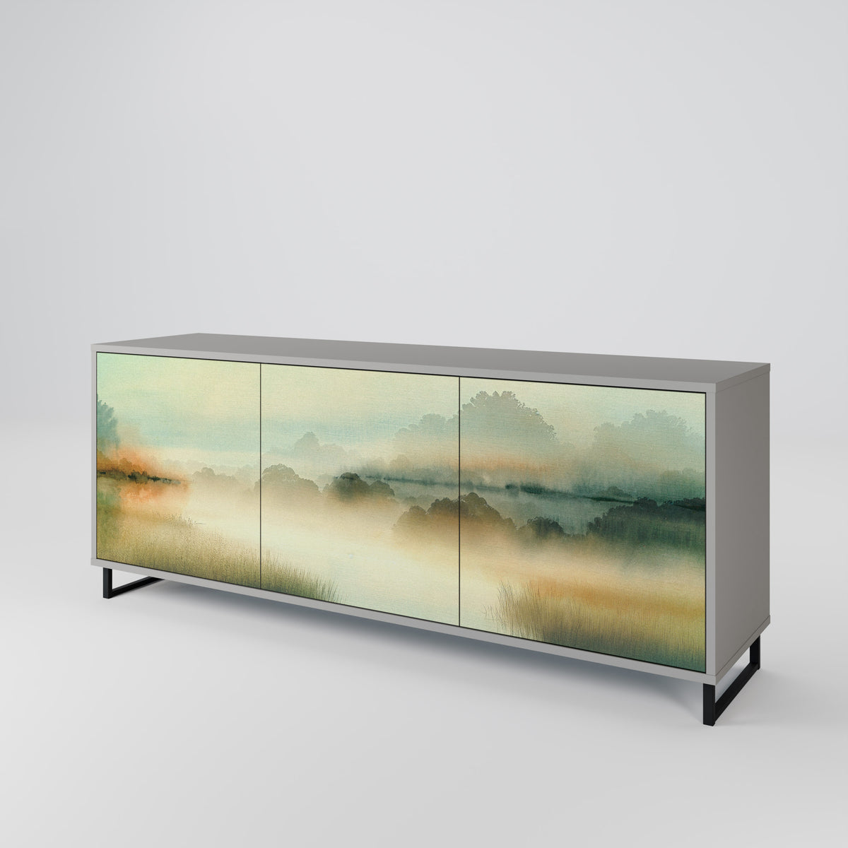 MORNING BY THE LAKE 3-türiges Sideboard