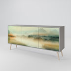 MORNING BY THE LAKE Sideboard mit 3 Türen in Grau