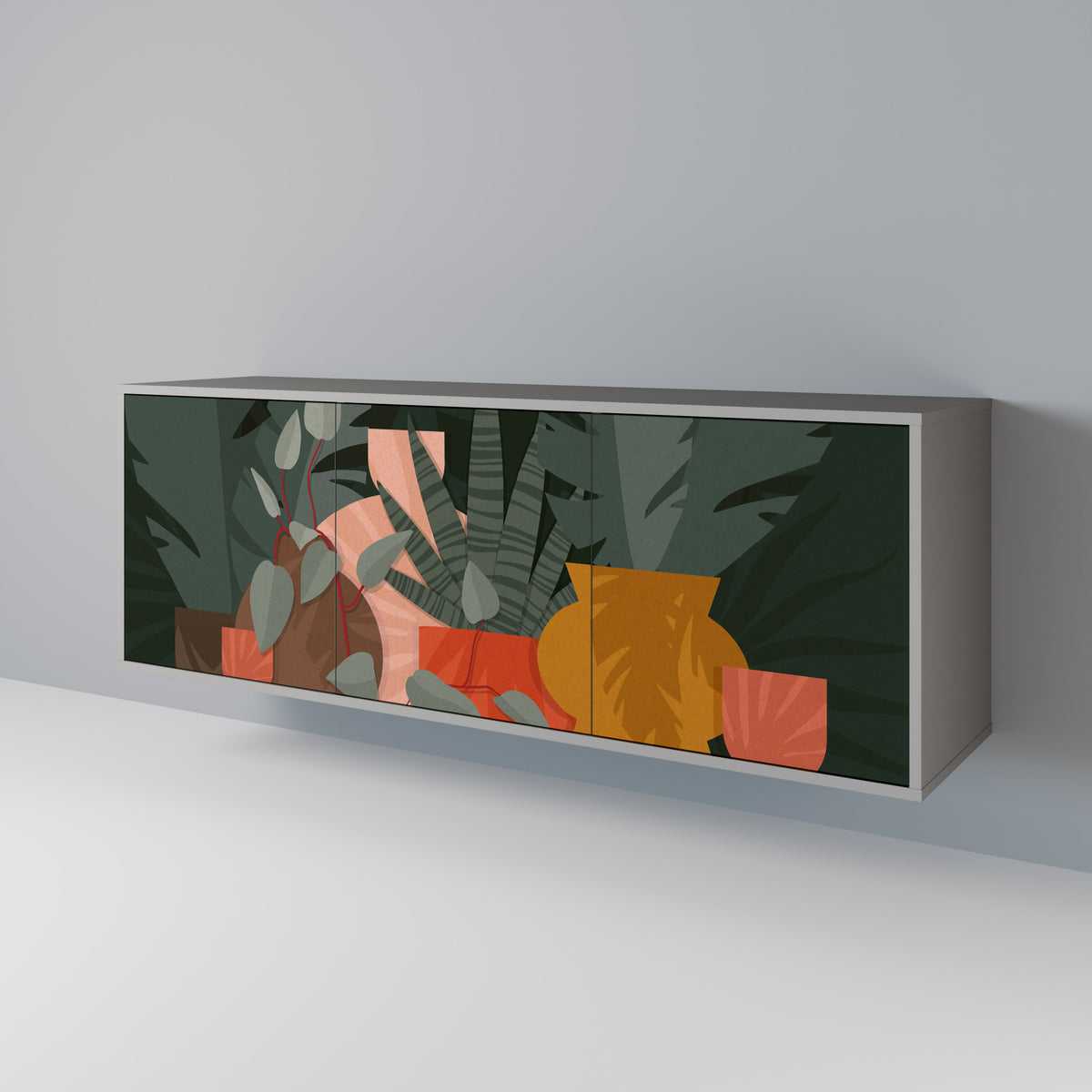 TROPICAL COMPOSITION 3-türiges Sideboard