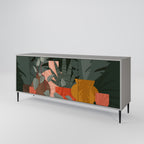 TROPICAL COMPOSITION Sideboard mit 3 Türen in Grau
