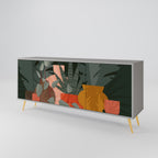 TROPICAL COMPOSITION Sideboard mit 3 Türen in Grau