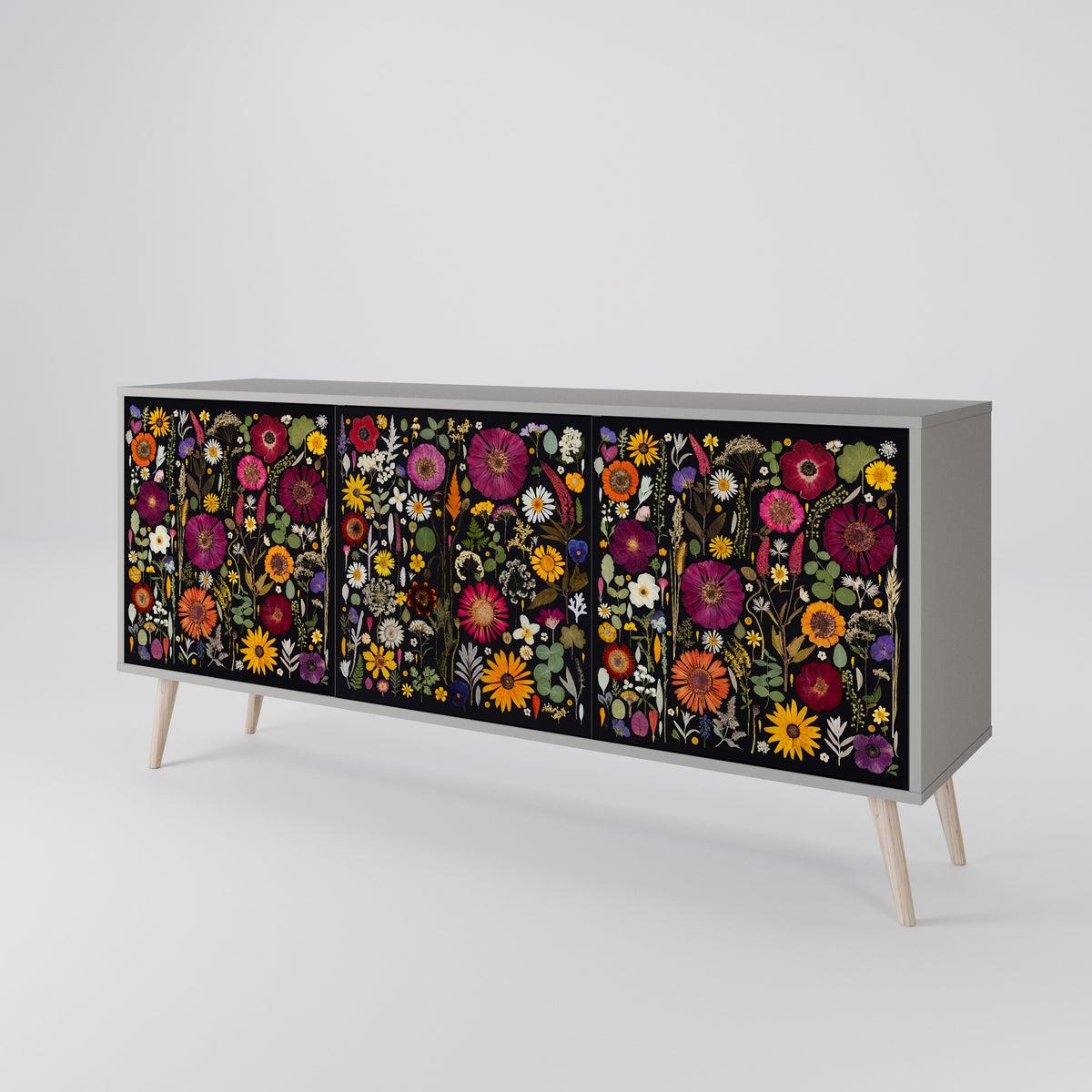 MIDNIGHT GARDEN 3-Door Sideboard