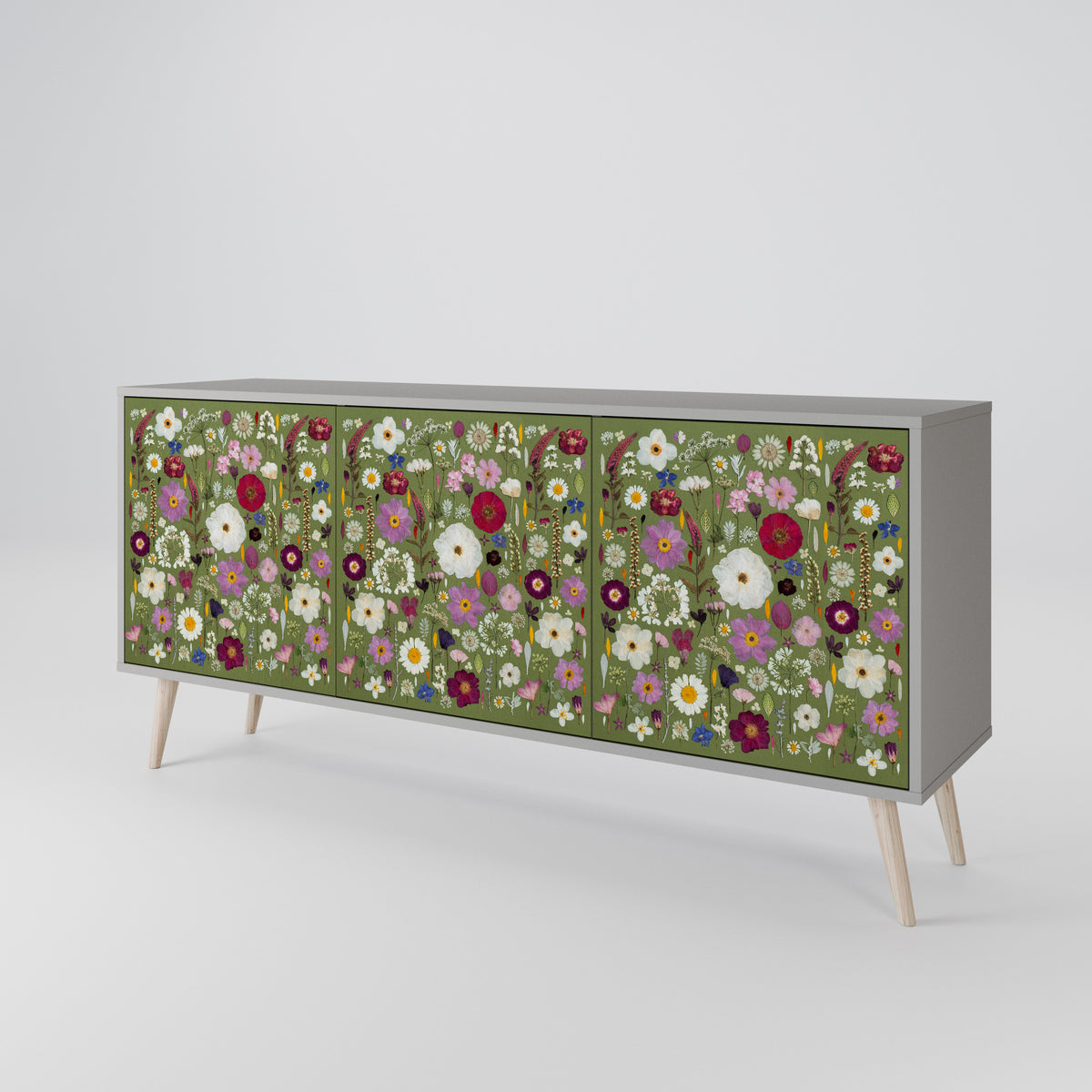 WILD GARDEN 3-türiges Sideboard