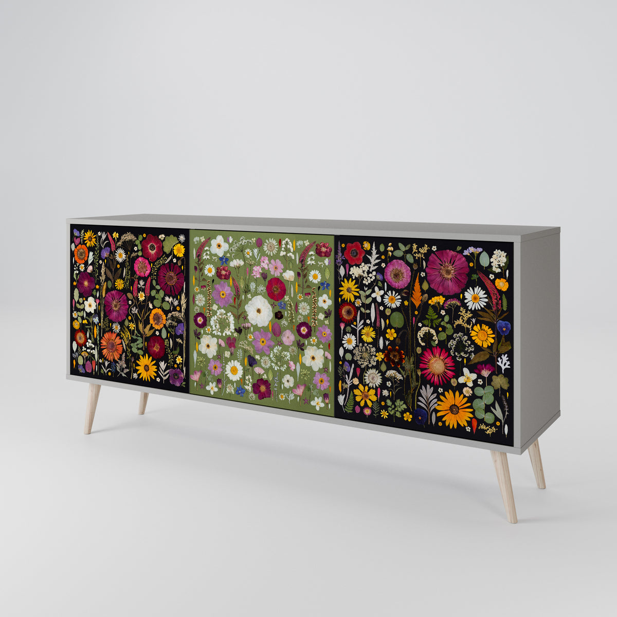 VERDANT GARDEN 3-Door Sideboard