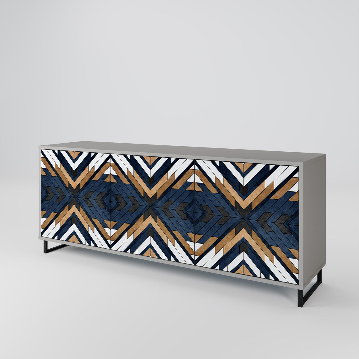 ARTFUL GEOMETRY 3-türiges Sideboard