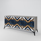 ARTFUL GEOMETRY Sideboard mit 3 Türen in Grau