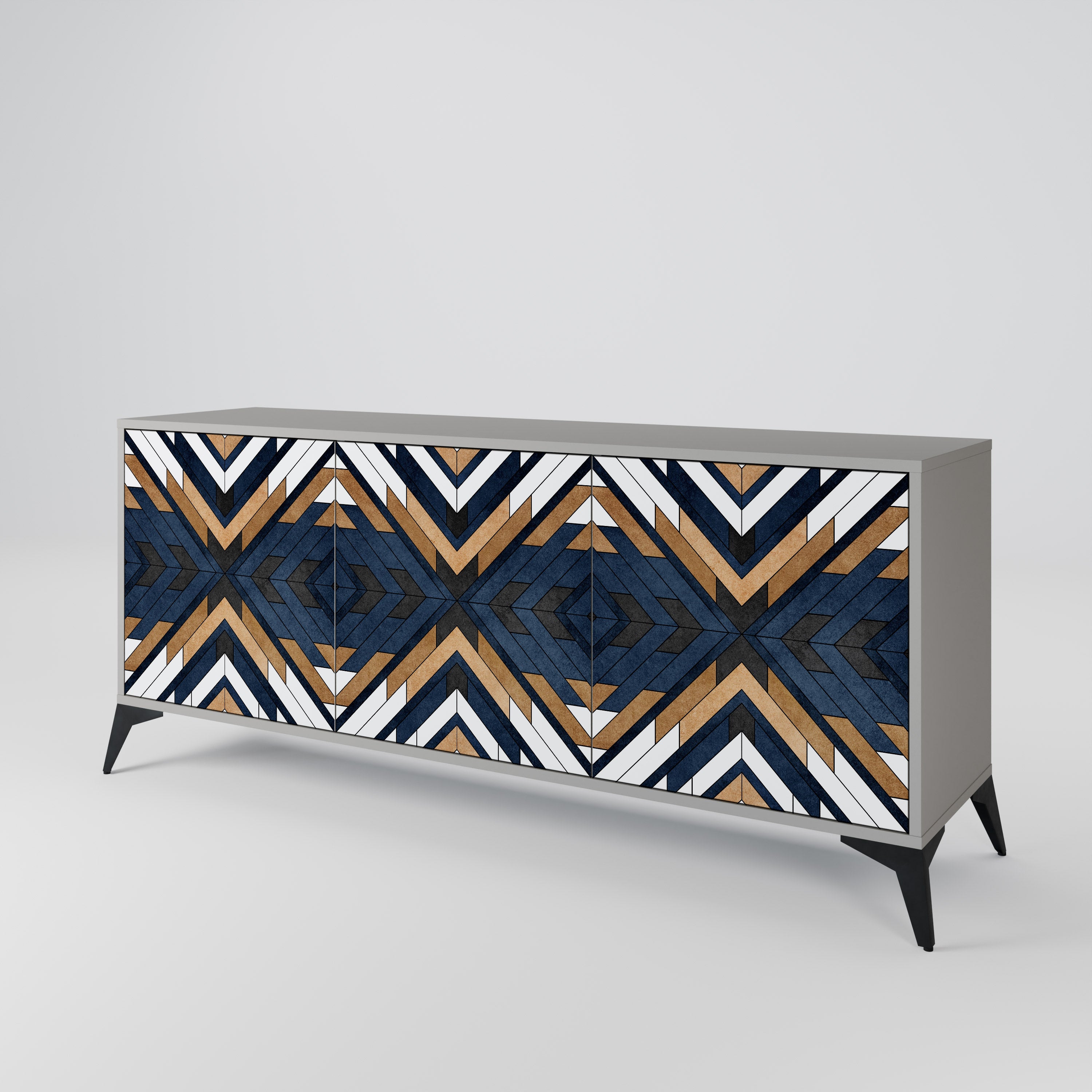 ARTFUL GEOMETRY 3-Door Sideboard