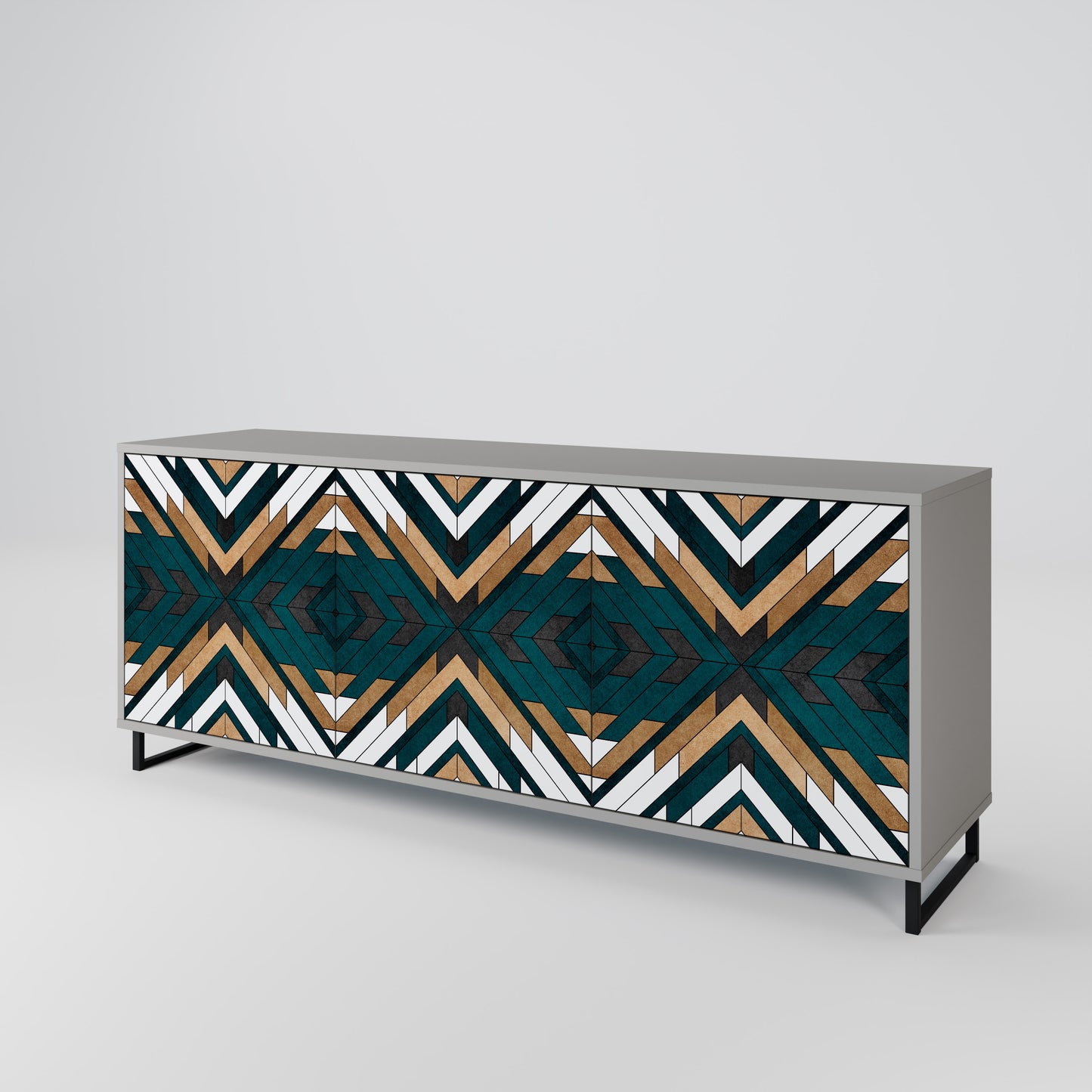 ARTISTIC GEOMETRY 3-türiges Sideboard