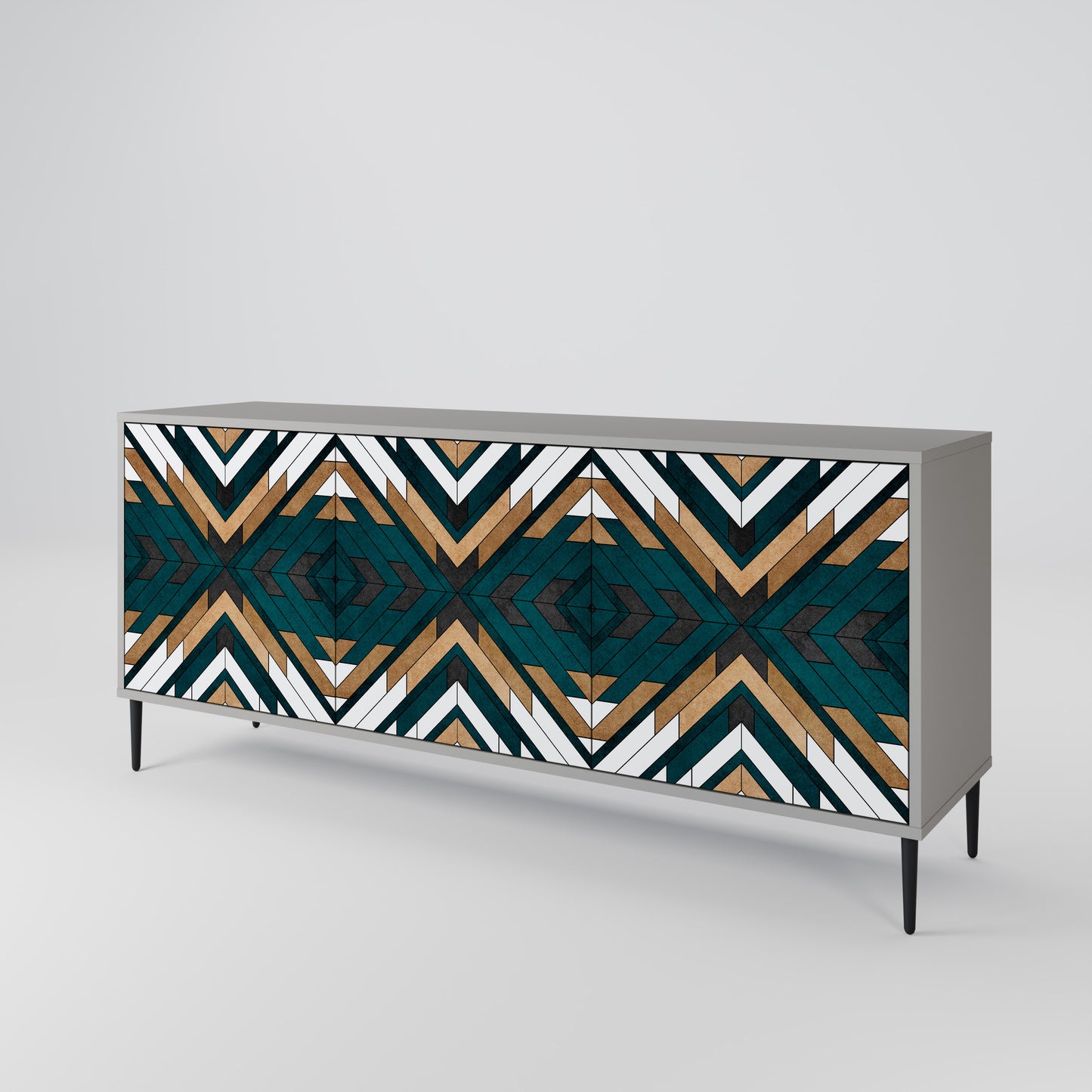 ARTISTIC GEOMETRY 3-türiges Sideboard