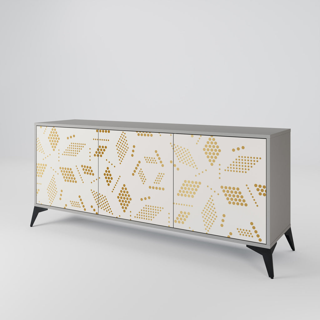 SPOTTED DAZE 3-Door Sideboard in Grey Finish