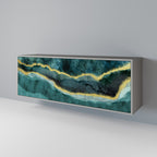 GOLDRUSH ODYSSEY Sideboard mit 3 Türen in Grau