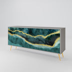 GOLDRUSH ODYSSEY Sideboard mit 3 Türen in Grau