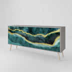 GOLDRUSH ODYSSEY Sideboard mit 3 Türen in Grau