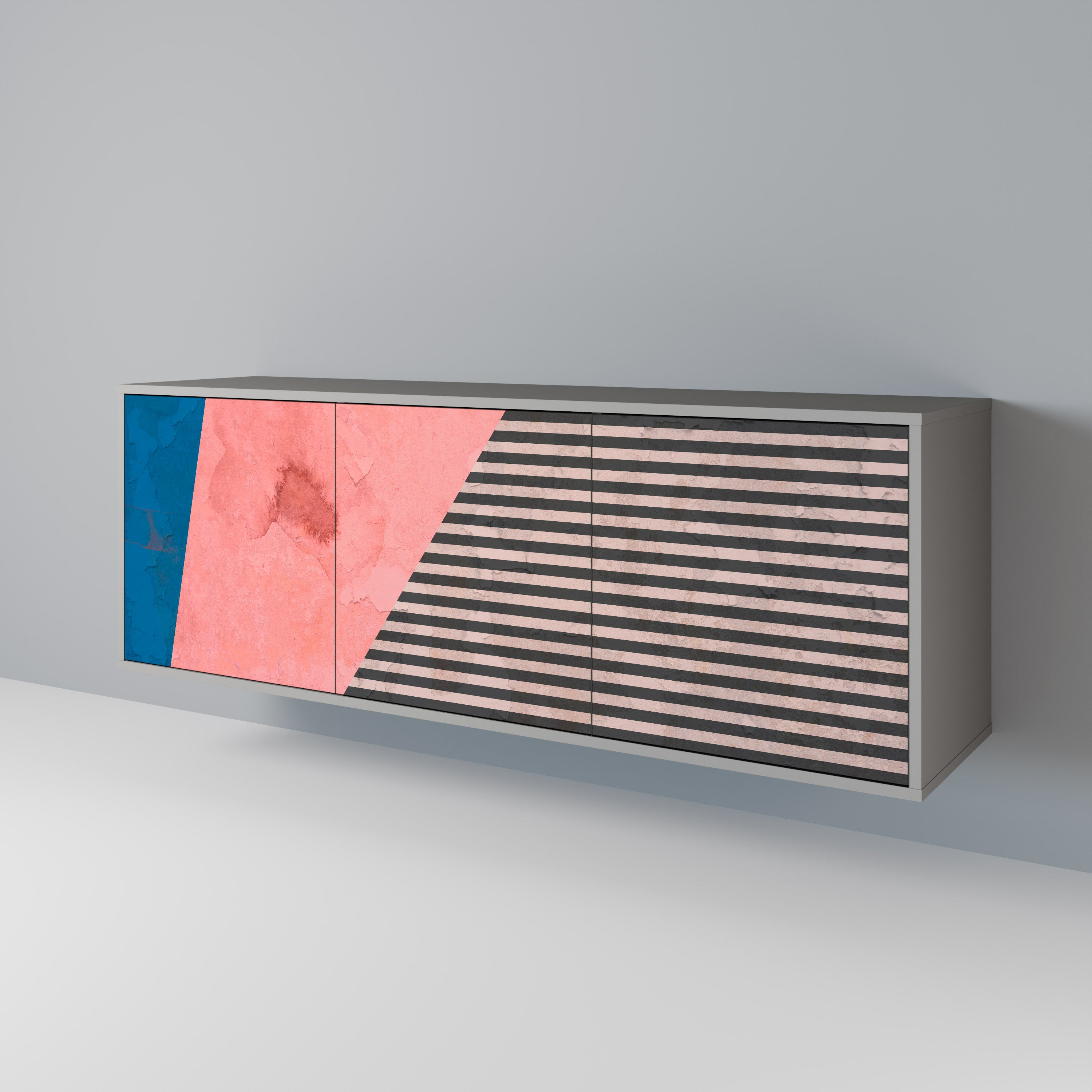 GLAMOROUS STRIPE 3-Door Sideboard