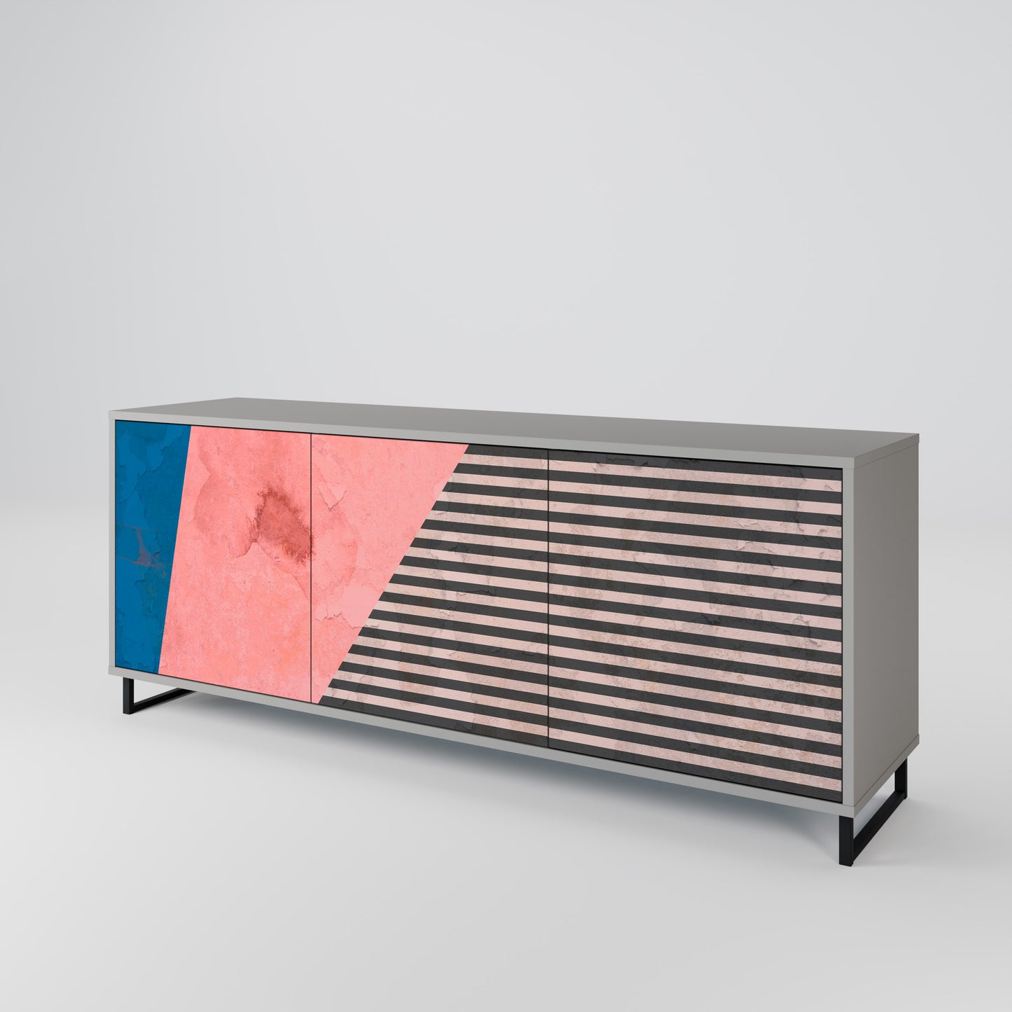 GLAMOROUS STRIPE 3-türiges Sideboard