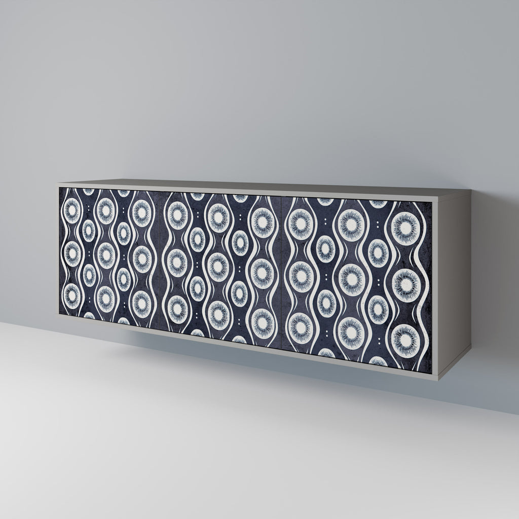 GRAPHITE EYES 3-türiges Sideboard in grauer Ausführung