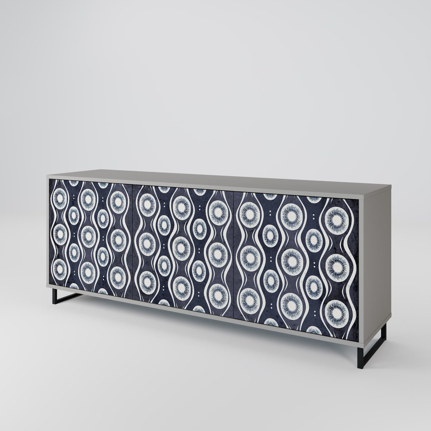 GRAPHITE EYES 3-türiges Sideboard