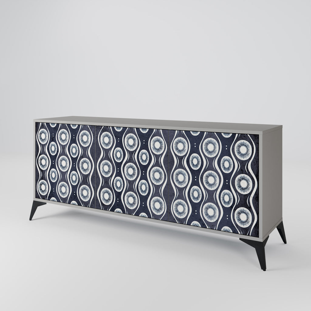 GRAPHITE EYES 3-türiges Sideboard in grauer Ausführung