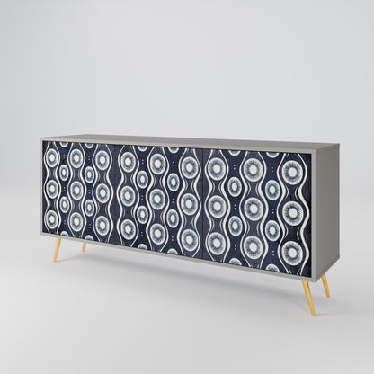 GRAPHITE EYES 3-türiges Sideboard