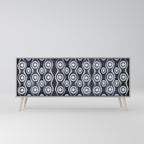 GRAPHITE EYES Sideboard mit 3 Türen in Grau
