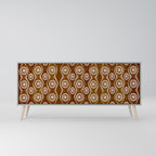 BROWN EYES Sideboard mit 3 Türen in Grau