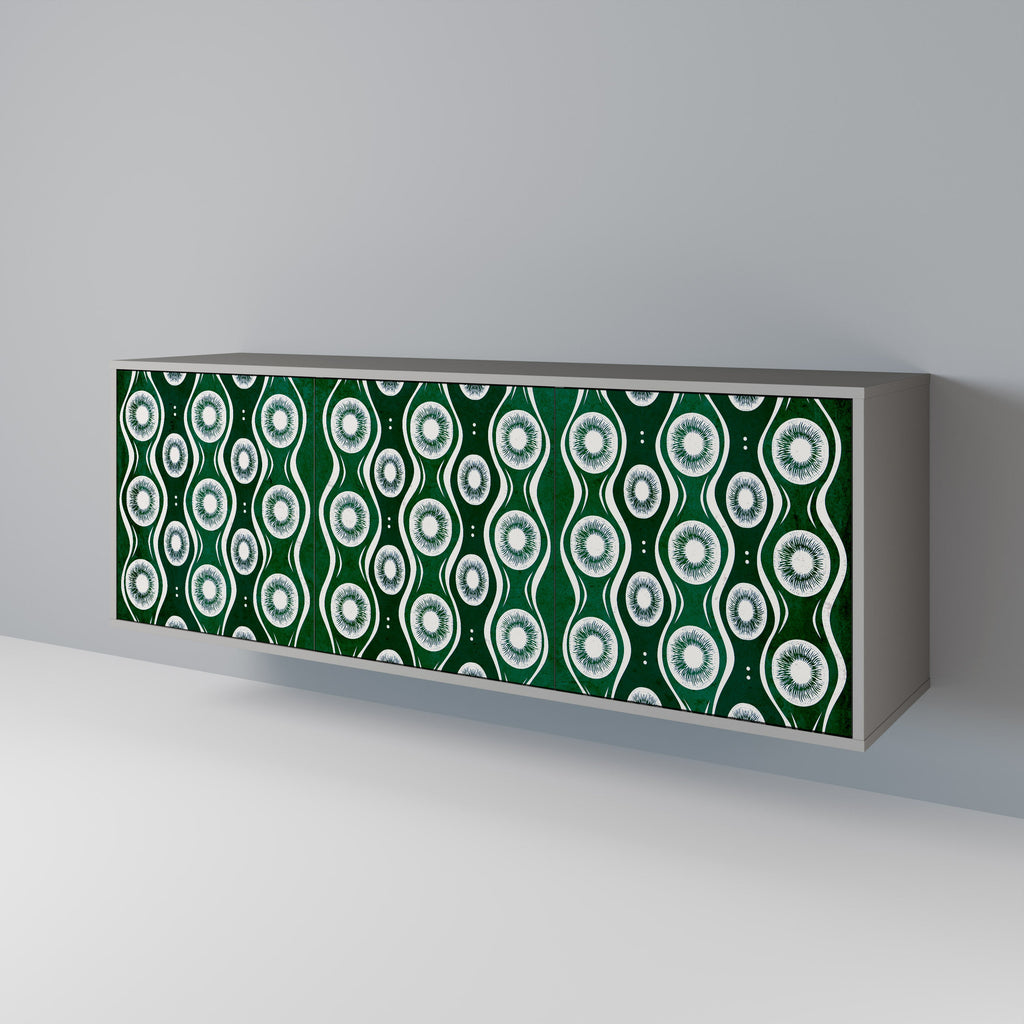 GREEN EYES 3-türiges Sideboard in grauer Ausführung