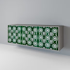 GREEN EYES Sideboard mit 3 Türen in Grau