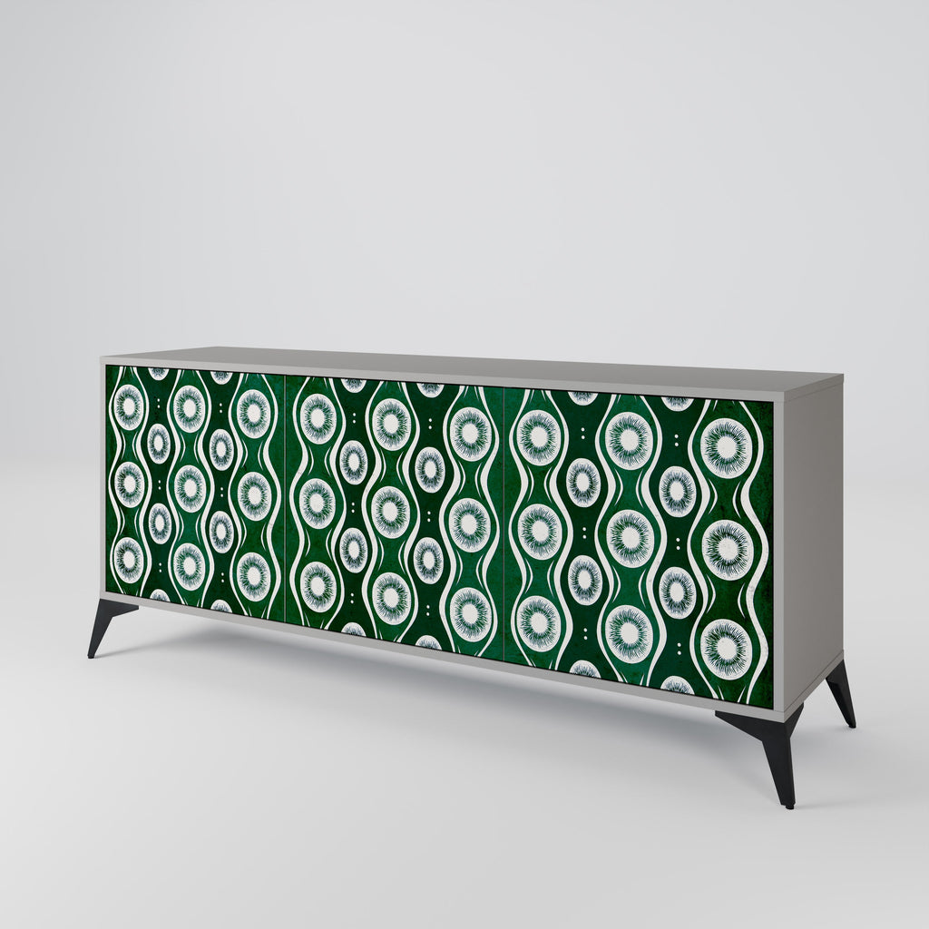 GREEN EYES 3-türiges Sideboard in grauer Ausführung