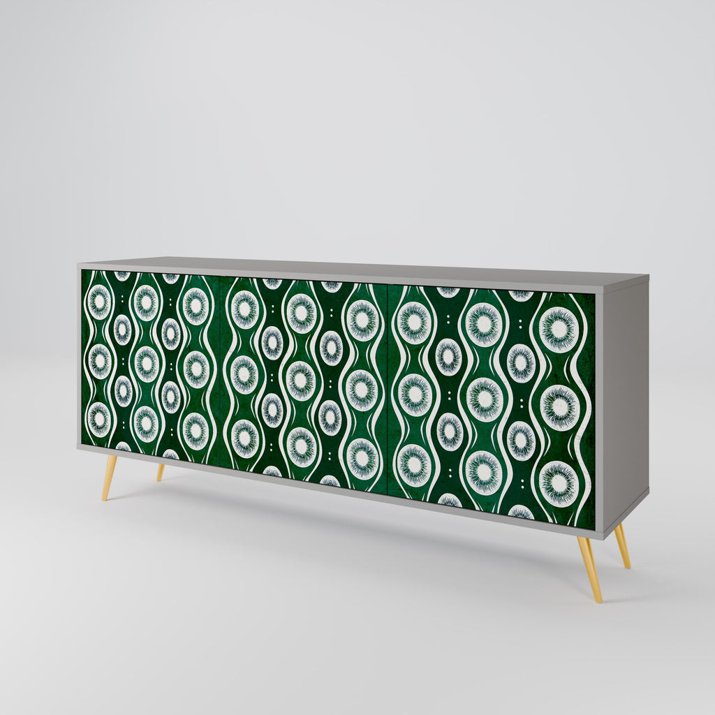 GREEN EYES 3-türiges Sideboard in grauer Ausführung