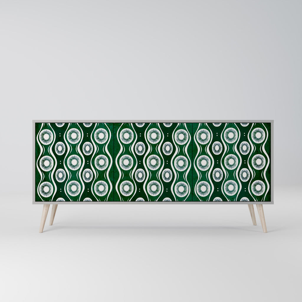GREEN EYES 3-türiges Sideboard in grauer Ausführung