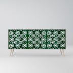 GREEN EYES Sideboard mit 3 Türen in Grau