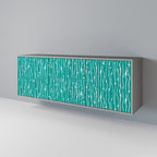 TURQUOISE RAIN Sideboard mit 3 Türen in Grau