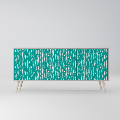 TURQUOISE RAIN 3-türiges Sideboard