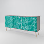 TURQUOISE RAIN Sideboard mit 3 Türen in Grau