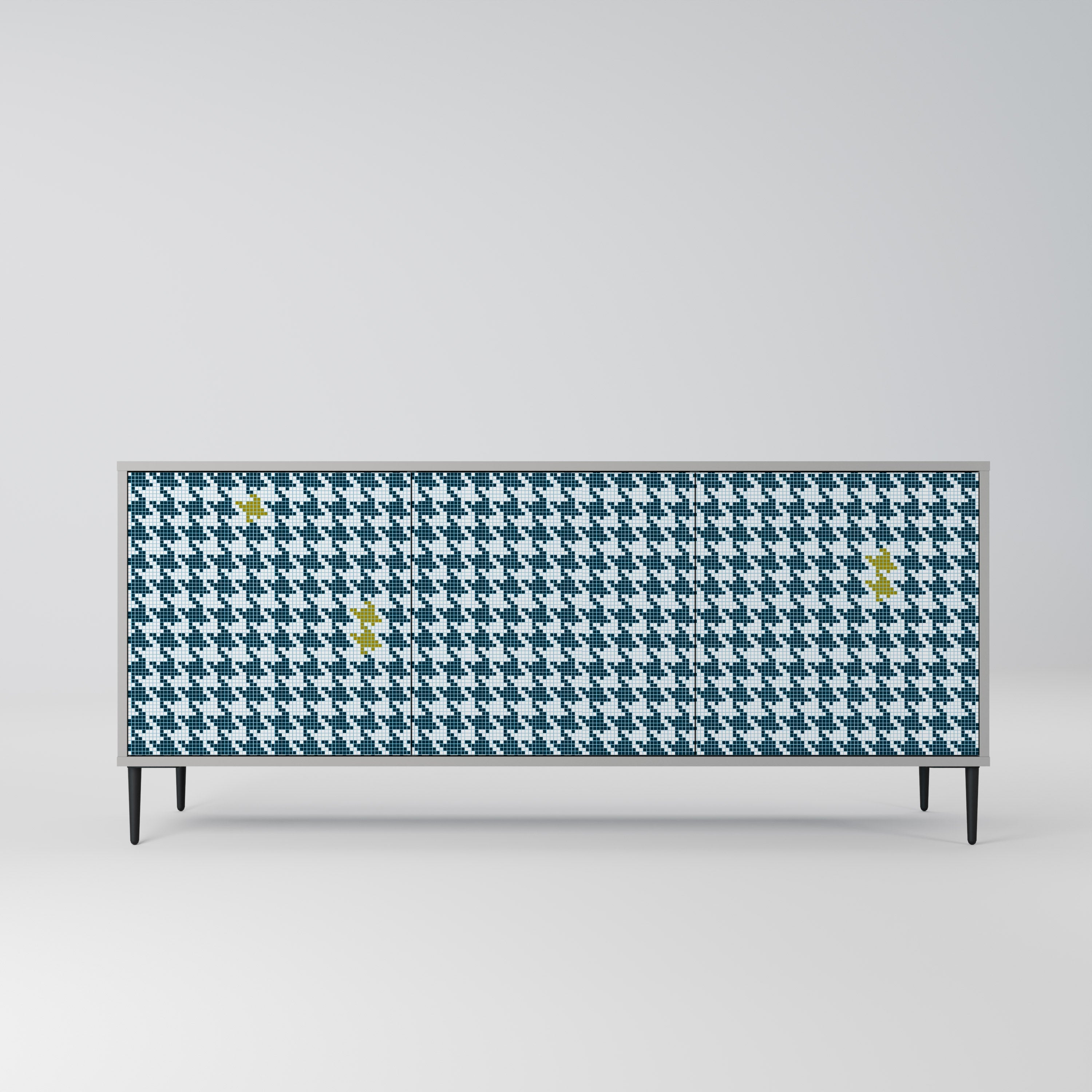 OUT OF CONTEXT 3-türiges Sideboard in grauer Ausführung