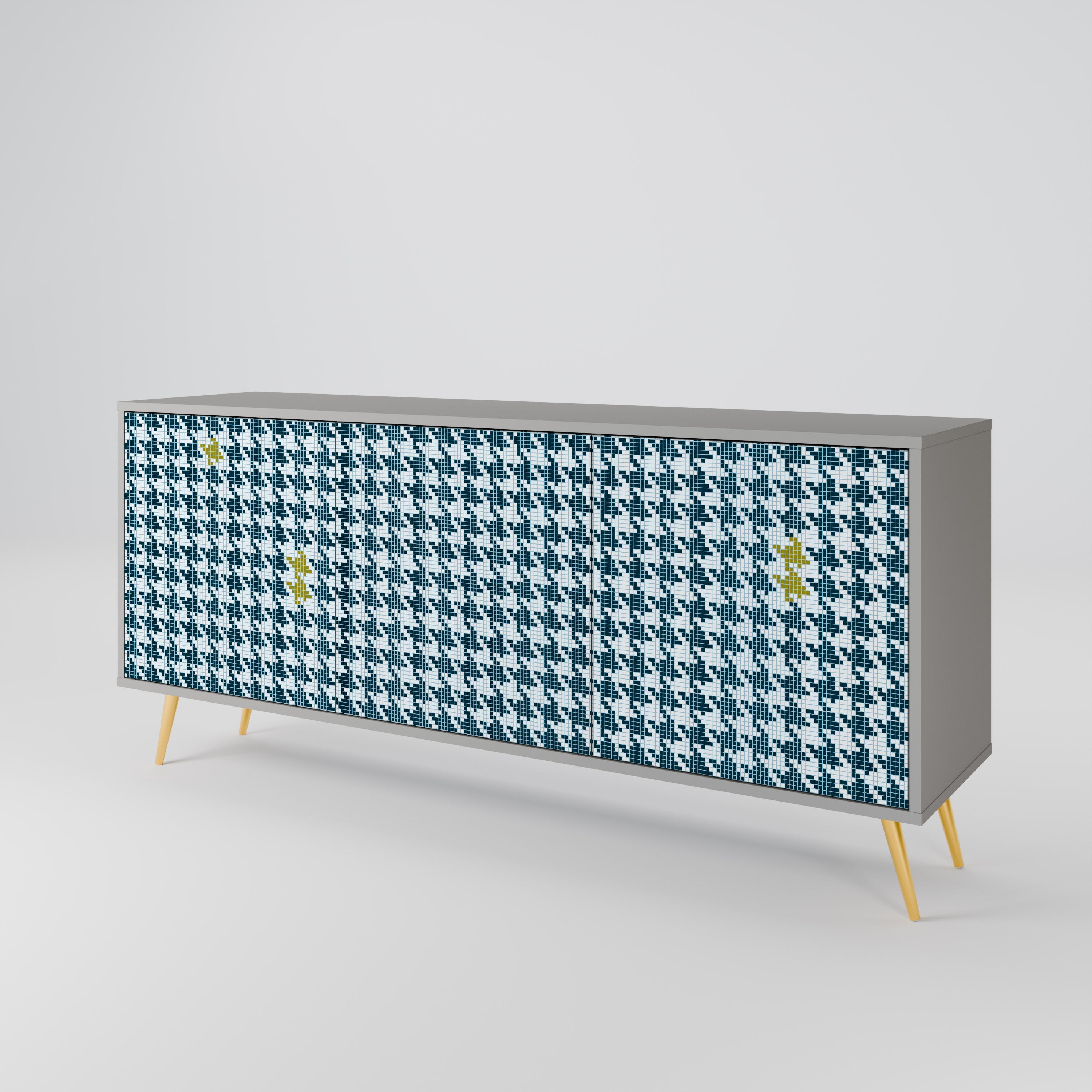 OUT OF CONTEXT 3-türiges Sideboard in grauer Ausführung