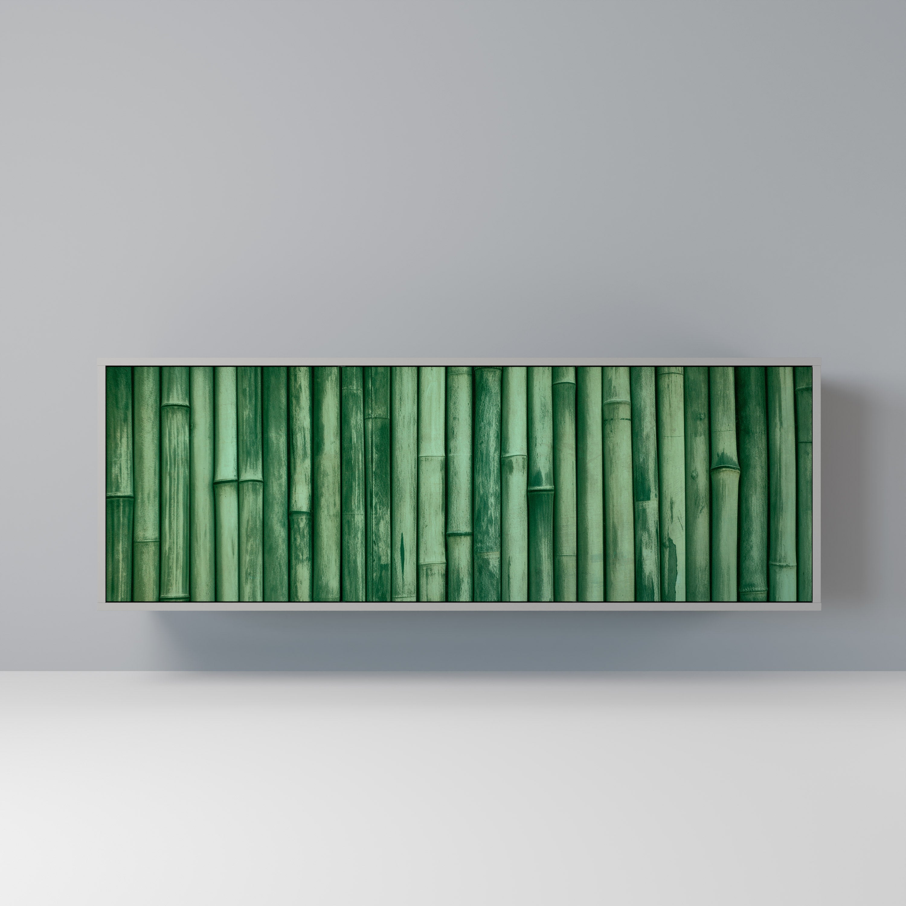 NATURAL GREEN 3-türiges Sideboard in grauem Finish