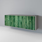 NATURAL GREEN Sideboard mit 3 Türen in Grau